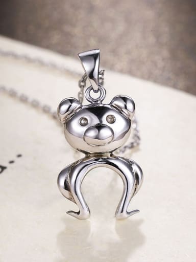 Personalized Little Panda 925 Silver Pendant