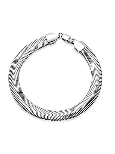 Exquisite Platinum Plated Geometric Shaped Bracelet