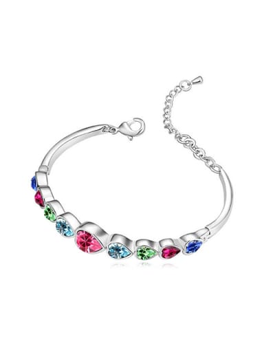 Fashion Little Heart austrian Crystals Alloy Bracelet