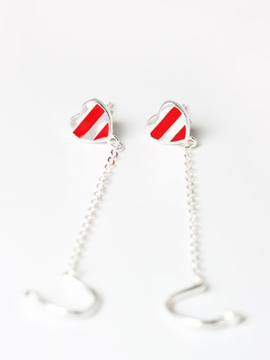 Romantic Heart-shape Line Earrings