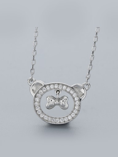 Cute Bear Bow Necklace