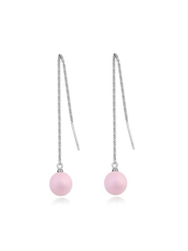 Personalized Imitation Pearl Alloy Line Earrings