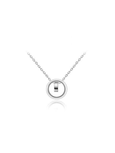 All-match Platinum Plated Round Shaped Necklace