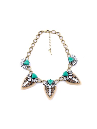 Luxury Triangle Pendant Ladies Necklace
