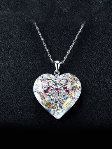 2018 Butterfly Shaped Crystal Necklace