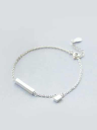 S925 silver single line bracelet