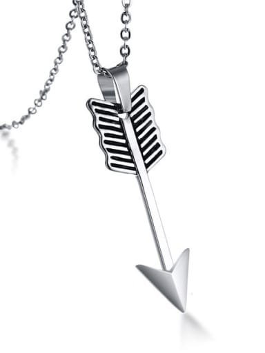 Exquisite Arrow Shaped Stainless Steel Pendant