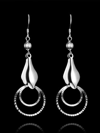 Simple Geometrical 925 Sterling Silver Earrings