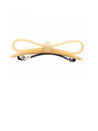 Alloy With Cellulose Acetate   Trendy  Bowknot Barrettes & Clips