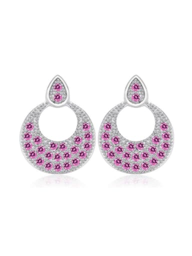 Silver Accessories Micro Pave Stud Earrings