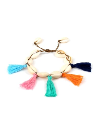 Shell Accessories Colorful Tassel Bracelet