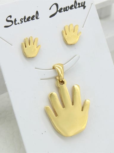 Golden Palm Fingers Stainless Steel Set
