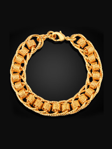 18K Gold Plated Exaggerated Thick Bracelet