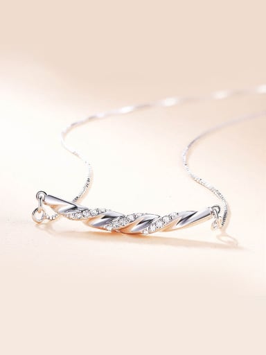 2018 925 Silver Zircon Necklace