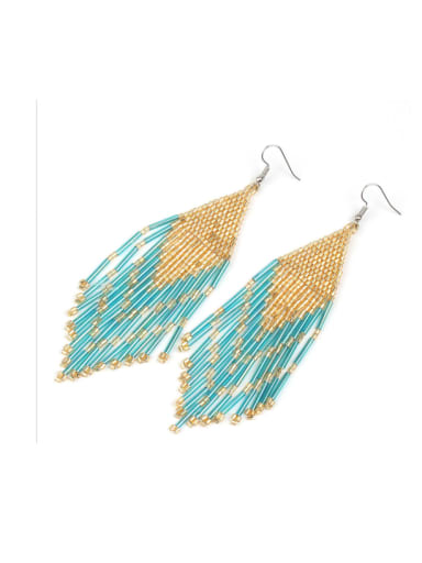 Hot Selling Bohemia Beads Woven Tassel Earrings