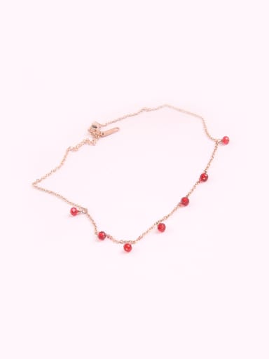 custom Korean Fashion Ruby Clavicle Necklace