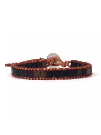 High Quality Gift Woven Leather Rope Bracelet