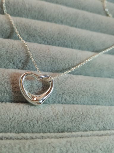S925 Sterling Silver Love Heart Necklace