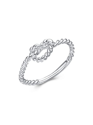 Twisted Silver Wedding Accessories Fashion Ring