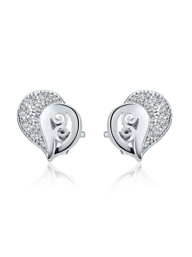 All-match 925 Silver Geometric Zircon Earrings