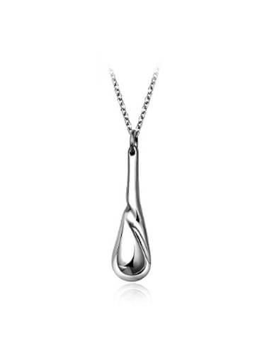 Personality Water Drop Shaped Stainless Steel Necklace