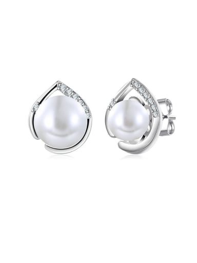 Creative Gap Design Artificial Pearl Earrings
