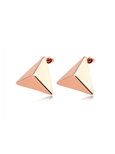 Women Exquisite Triangle Shaped Stud Earrings