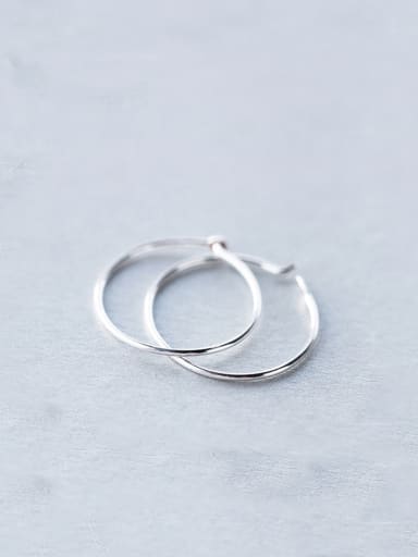 S925 Silver Singel Round Fashionable hoop earring