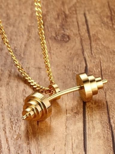 Fashion Barbell Men's Accessories Necklace