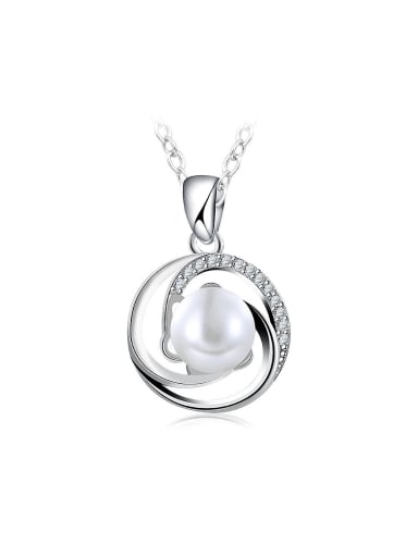 Temperament Geometric Shaped Artificial Pearl Necklace