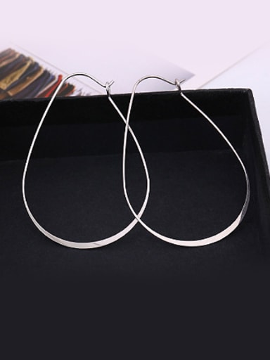High-grade Silver Plated Geometric Stud Earrings