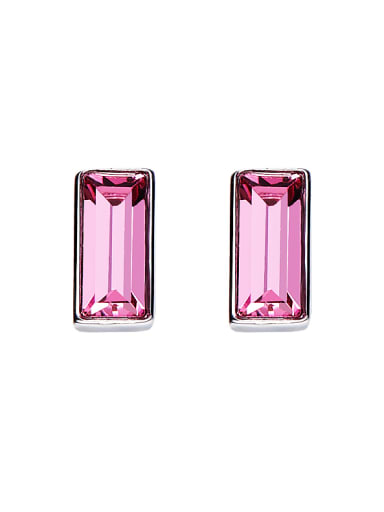 Square Shaped Crystal stud Earring