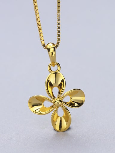 Gold Plated Flower Necklace