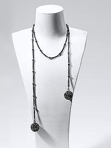 Black austrian Crystal Necklace