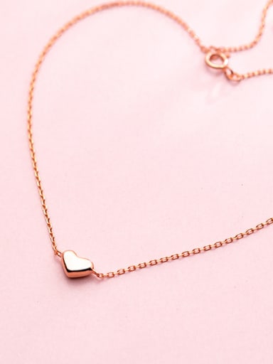 custom 925 Sterling Silver With Rose Gold Plated Delicate Heart Anklets