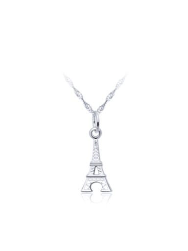 S925 Silver Fashion Exquisite Tower Clavicle Necklace