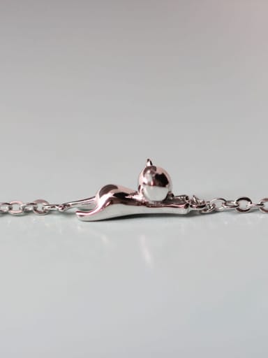 Simple Cat Smooth Women Bracelet