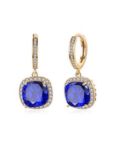 Fashion Square Zircon Rhinestones Earrings