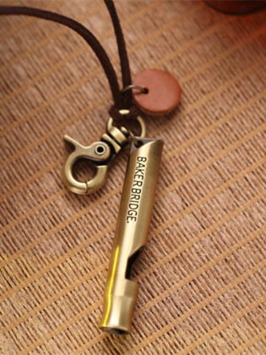 Women Delicate Whistle Shaped Long Necklace