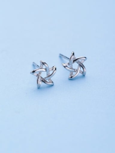 Women 925 Silver Star stud Earring
