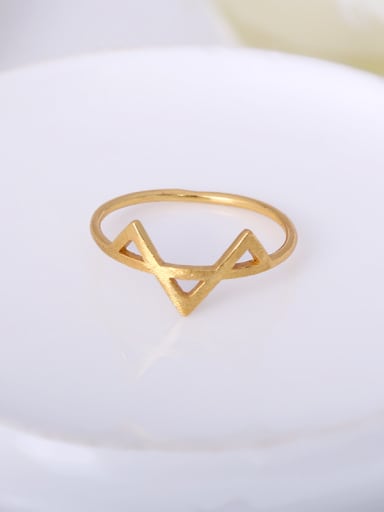 Women Delicate Triangle Shaped Ring