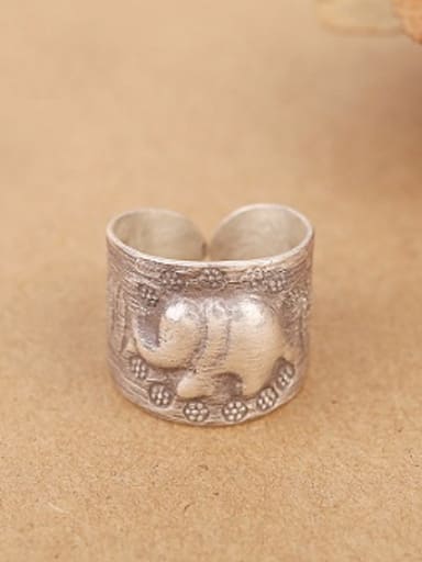 Retro Elephant God Handmade Ring