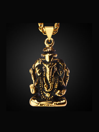 Retro Ganesha Necklace