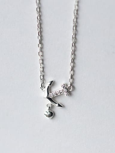 Exquisite Arrow Shaped Rhinestone S925 Silver Necklace
