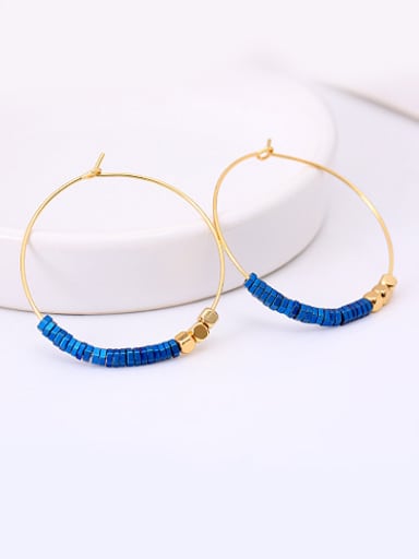 Women Exquisite Handmade Round Shaped Earrings