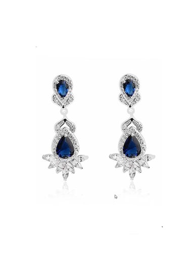 S925 Sterling Silver Anti-allergy Dinner  European and American quality Cluster earring