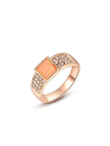 Fashion Square Shaped Opal Women Ring