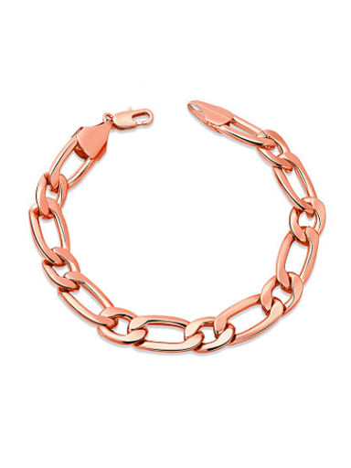 Exquisite Rose Gold Plated Round Shaped Bracelet