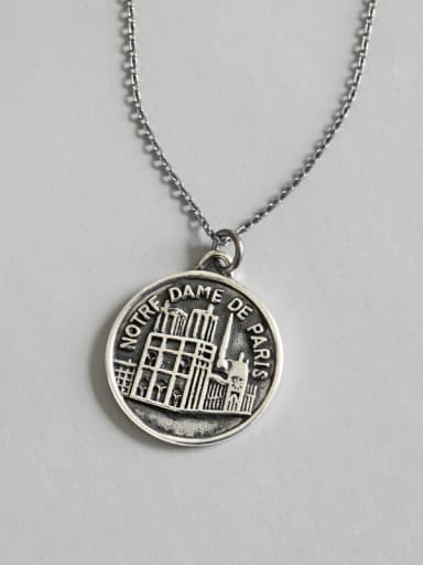 sterling Silver Trendy Notre Dame de Paris Necklaces