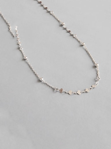 925 Sterling Silver With Smooth Simplistic Heart Necklaces